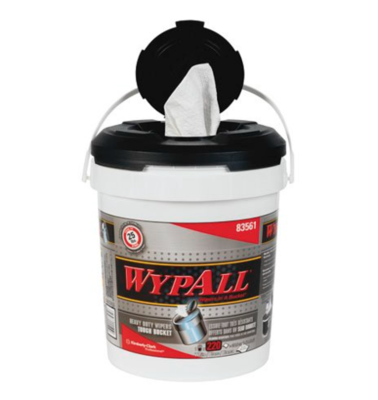 83561 WYPALL WHITE WIPERS IN BUCKET